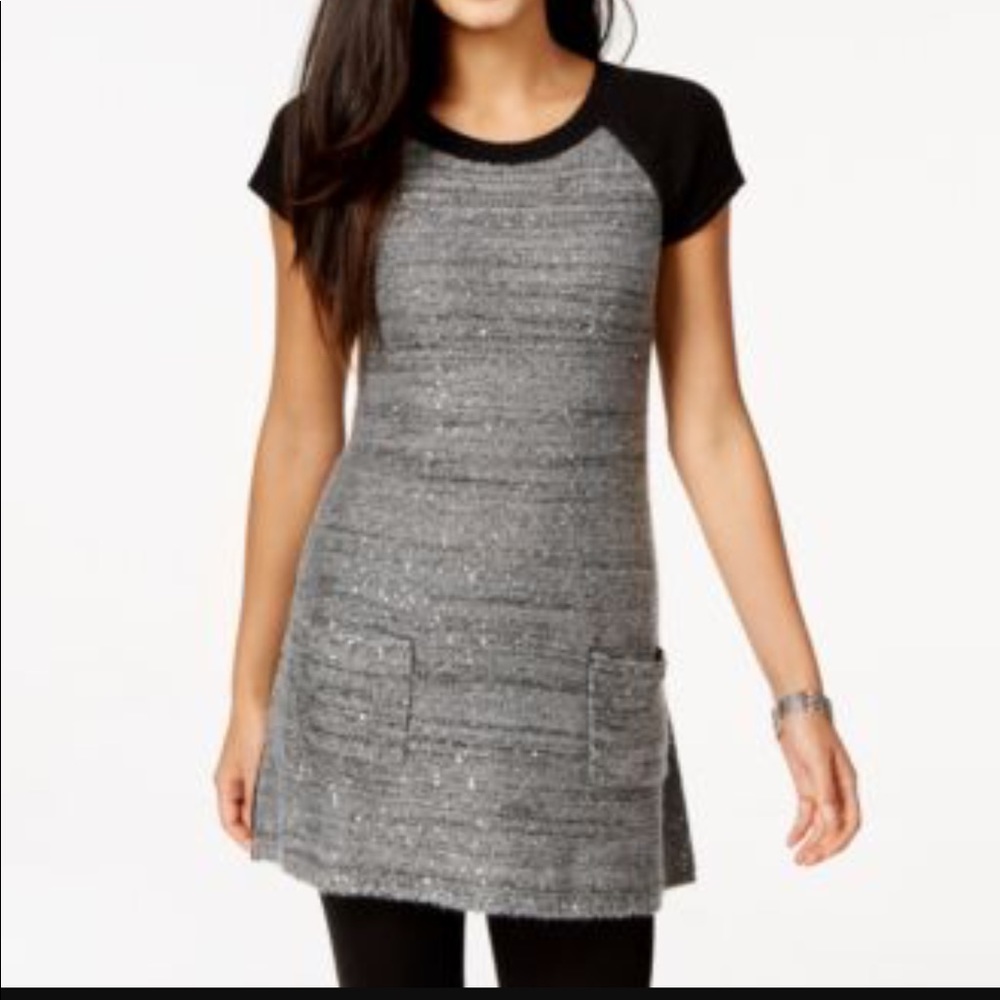 Style & Co. Tunic Dress Sequin Sweater